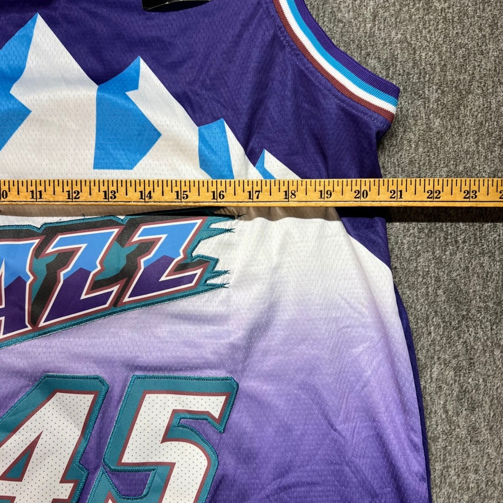 Nike Utah Jazz Donovan Mitchell 45 Purple Mountain Swingman Jersey Mens 50 Large - Picture 6 of 11